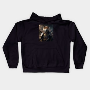 Fearless Shiba Inu - Samurai Emissary Kids Hoodie